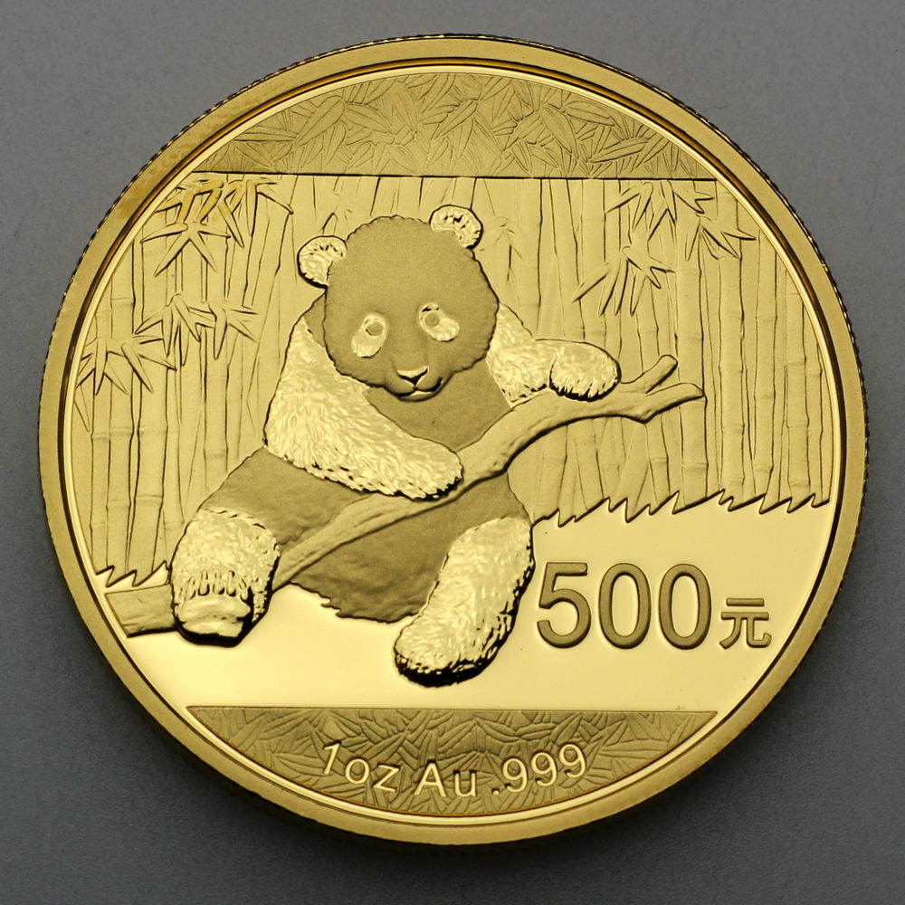 Goldmünze 1oz "Panda" 2014 (China) - Hauptansicht