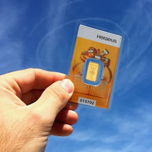 Goldbarren 2g "Kinebar" (Geschenkmotiv) HERAEUS - Miniaturansicht 3
