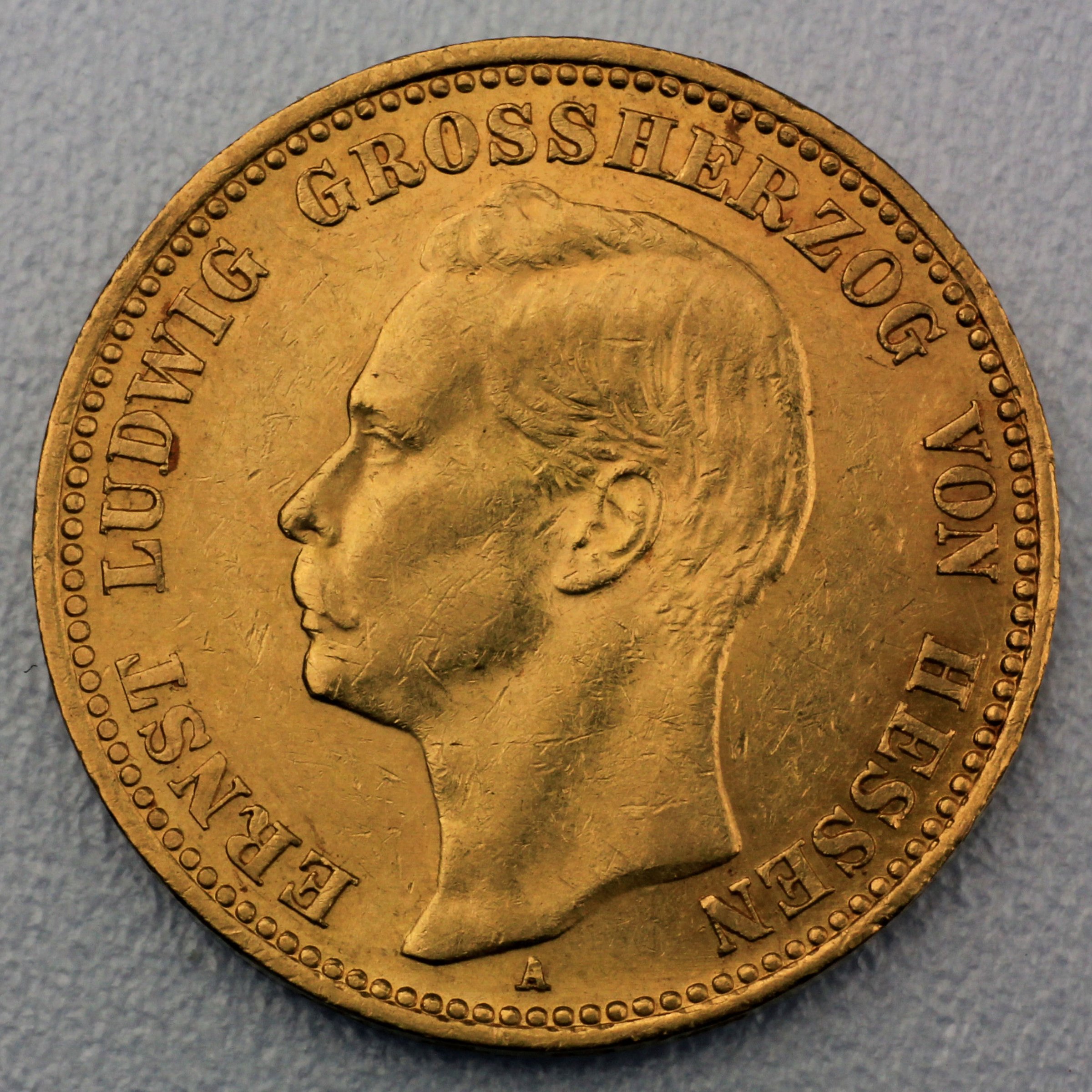 Goldmünze 20 Mark "Ernst Ludwig" 1906-A J.226 (Hessen) - Hauptansicht