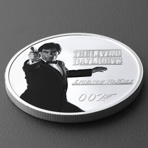 Silbermünze 1oz "Timothy Dalton" 2023 (PP/kol.) Licence to kill-James Bond Legacy Series (Tuvalu) - Miniaturansicht 3