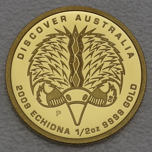 Goldmünze 1/2oz "Echidna" 2009 Discover Australia (Australien) - Hauptansicht
