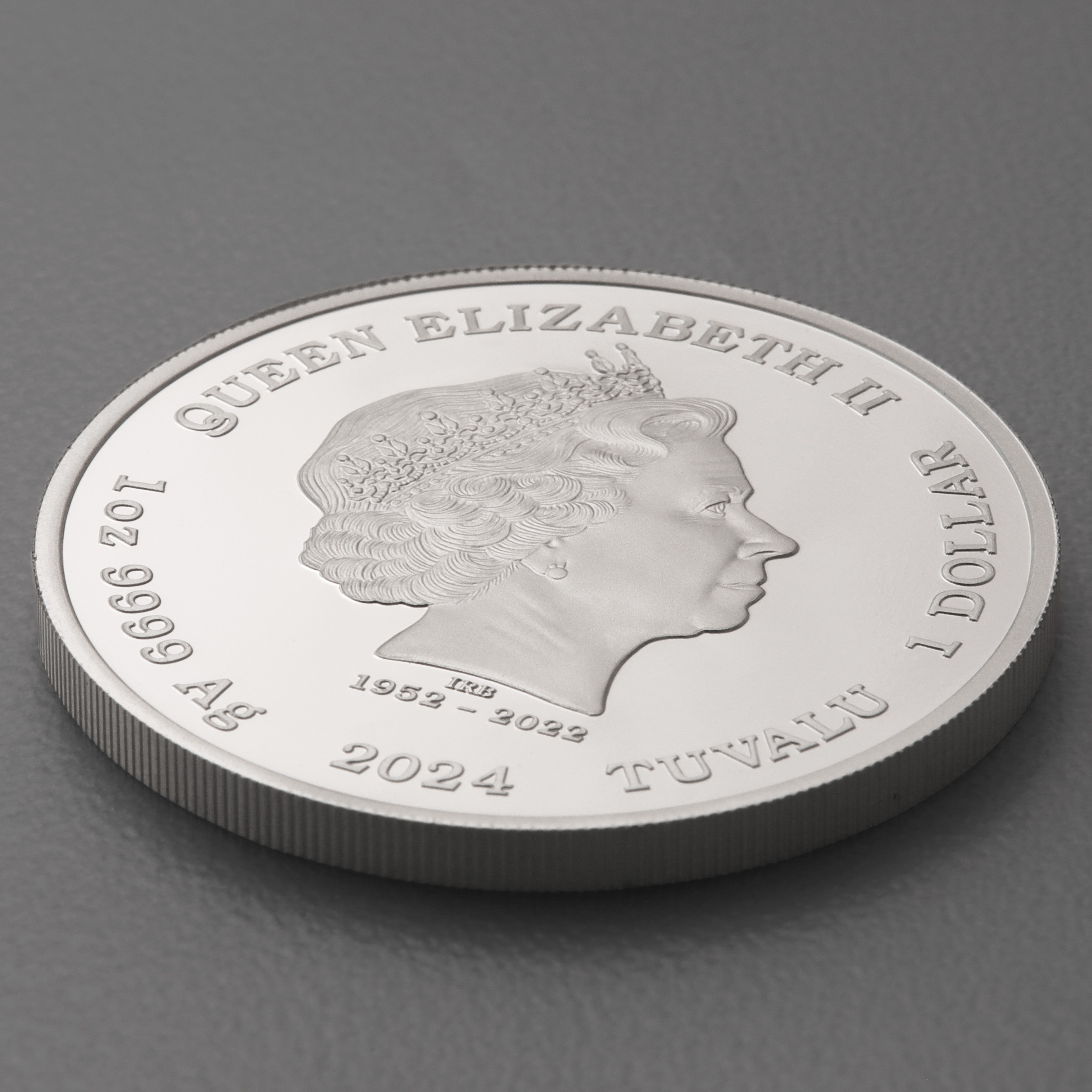 Silbermünze 1oz "Man with the Golden Gun" 2024 (PP/kol) James Bond (Tuvalu) - Detailansicht 3