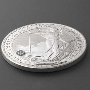 Silbermünze 10oz "Britannia" 2024 (Großbritannien) - Miniaturansicht 3