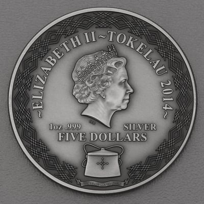 Silbermünze 1oz "Yellow-Eyed Penguins" 2014 (AF) Pacific (Tokelau) - Miniaturansicht 2