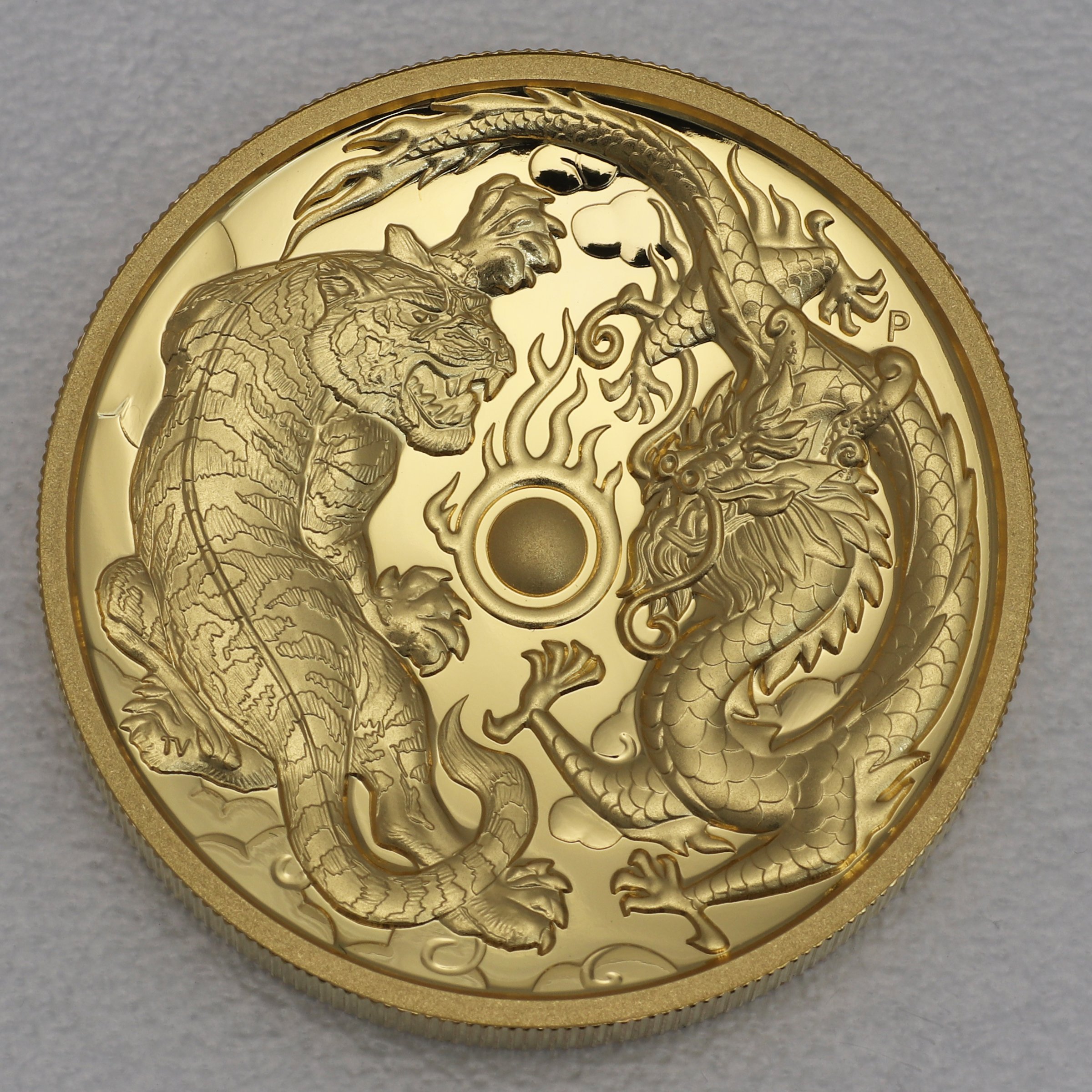 Goldmünze 2oz "Dragon+Tiger" 2018 Chinese Myths & Legends - Hauptansicht