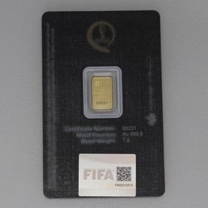 Goldbarren 1g "Fifa World Cup Qatar" 2022 - Miniaturansicht 2