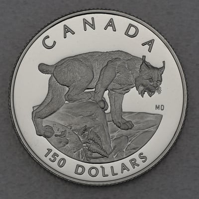 Platinmünze 1/2oz "Lynx" 1995 Wildlife Canada (Kanada) - Miniaturansicht 1