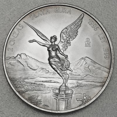 Silbermünze 2oz "Libertad" 1996 (Mexiko) - Miniaturansicht 1