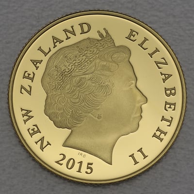 Goldmünze 1/4oz "Kiwi" 2015 (Neuseeland) - Miniaturansicht 2