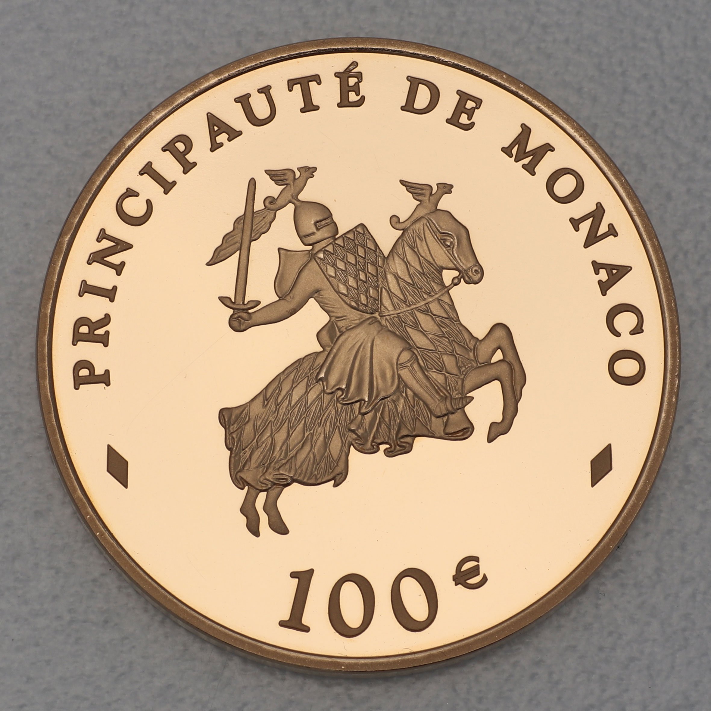 Goldmünze 100 Euro "Fürst Rainier III" 2003 (Monaco) - Detailansicht 1