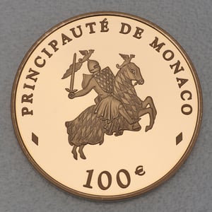 Goldmünze 100 Euro "Fürst Rainier III" 2003 (Monaco) - Miniaturansicht 2