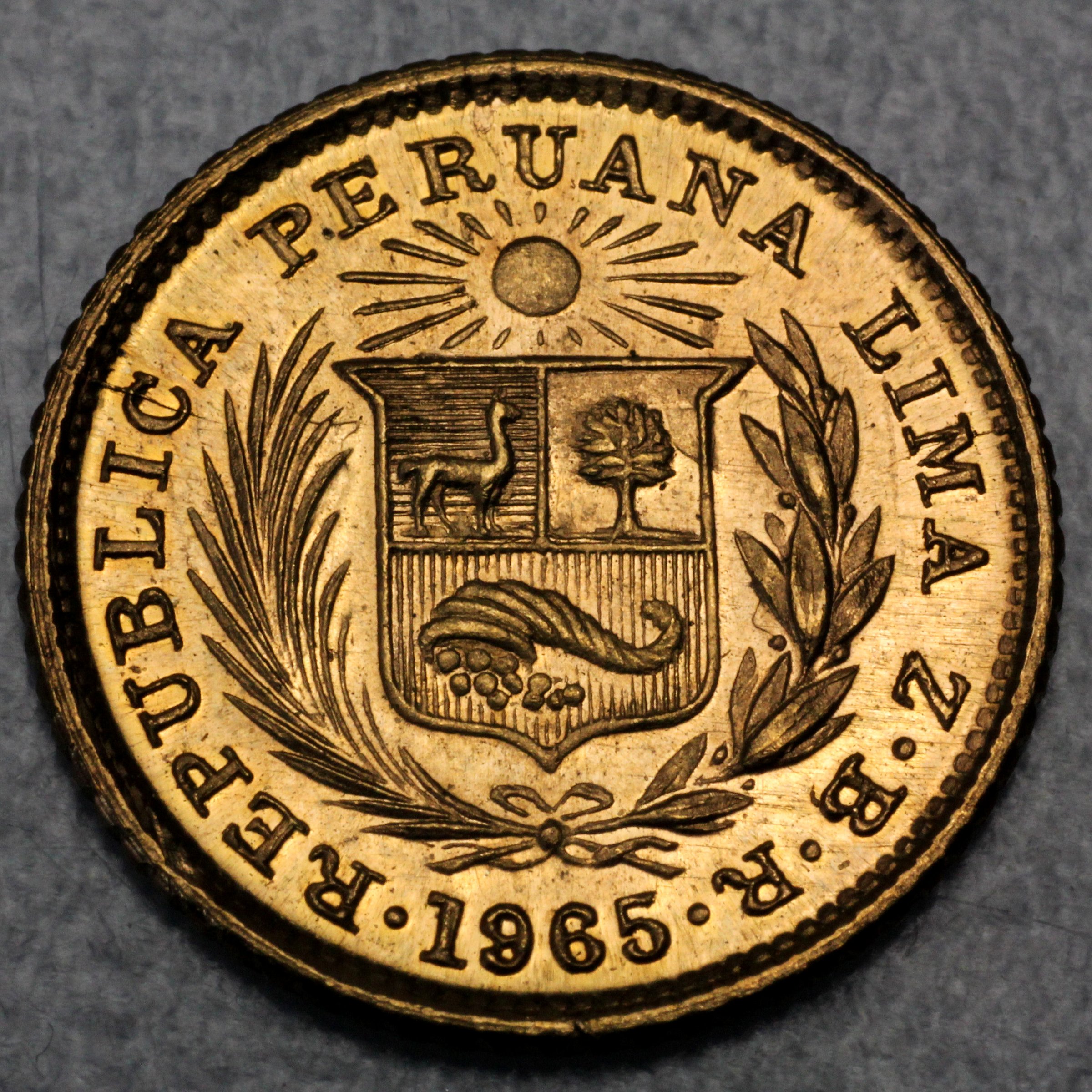Goldmünze 1/5 Libra "Inka/Indianerkopf" (Peru) - Detailansicht 1