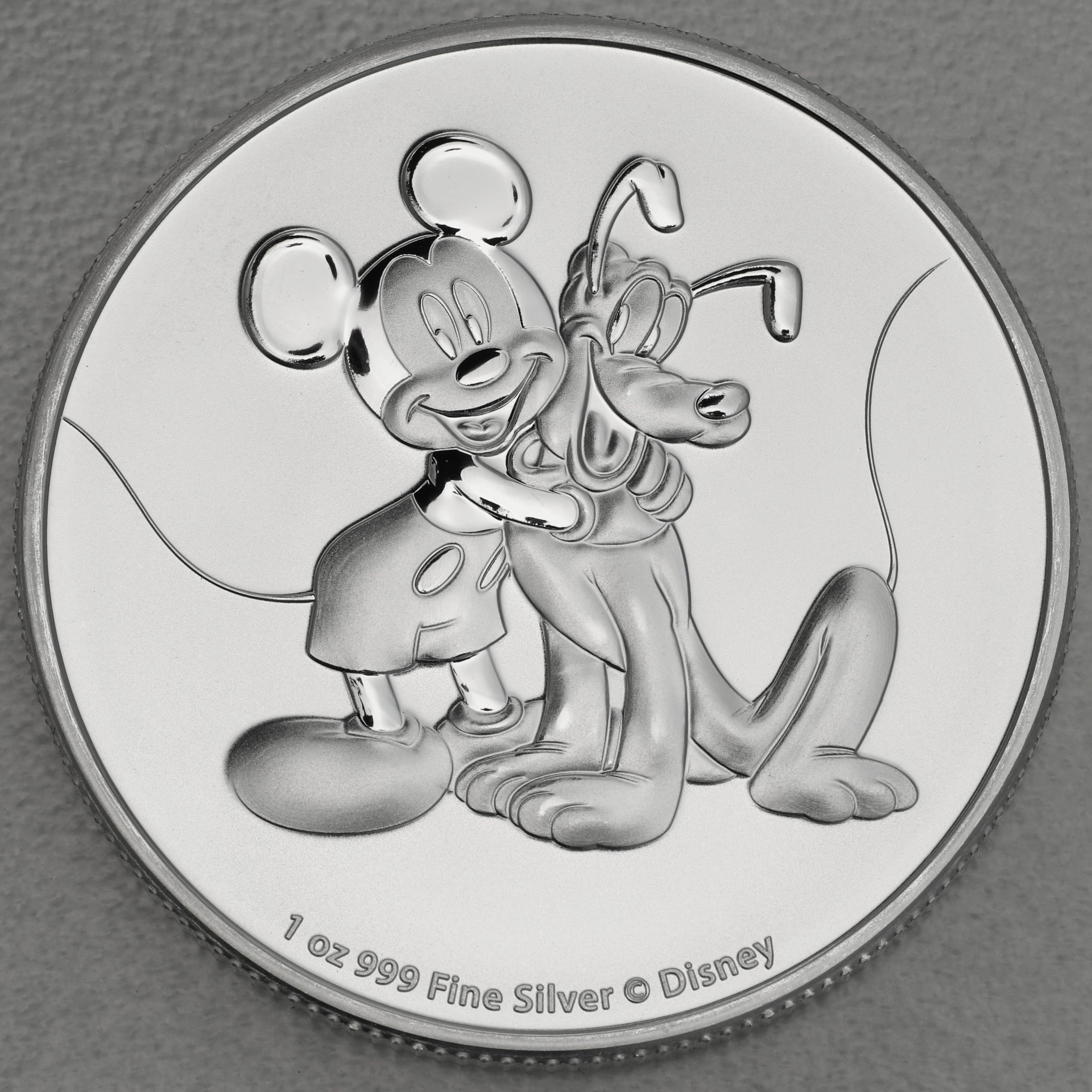Silbermünze 1oz "Mickey & Pluto" 2020 Disney (Niue) - Hauptansicht