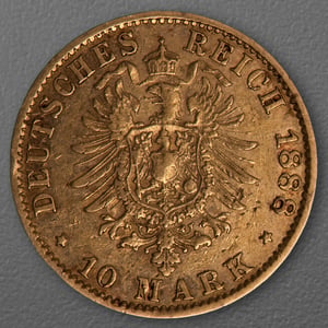 Goldmünze 10 Mark "Stadtwappen Hamburg" 1888-J J.209 (Hamburg) - Miniaturansicht 2