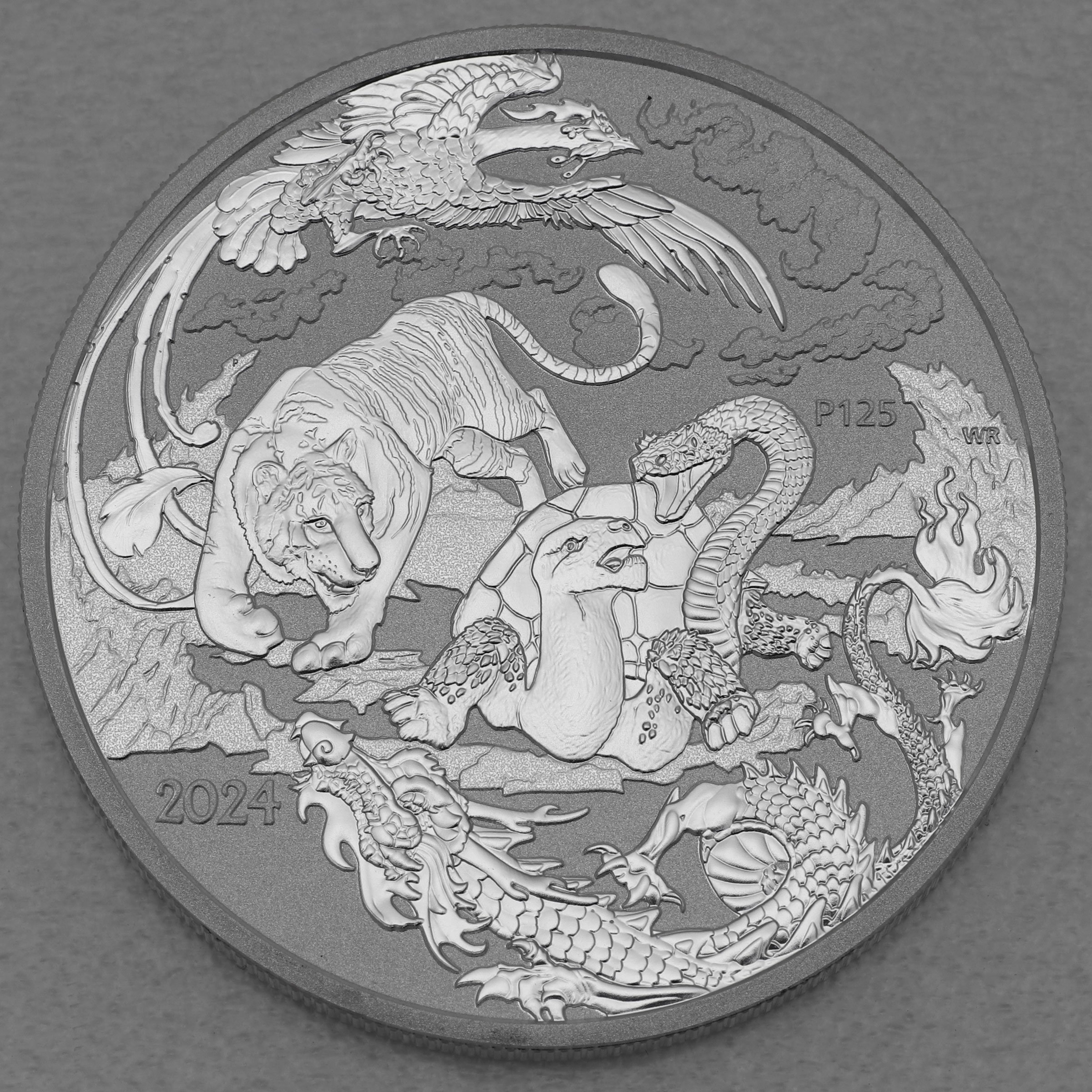 Silbermünze 1oz "Four Guardians" 2024 Chinese Myths & Legends (Australien) - Hauptansicht