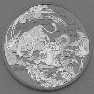 Silbermünze 1oz "Four Guardians" 2024 Chinese Myths & Legends (Australien) - Hauptansicht