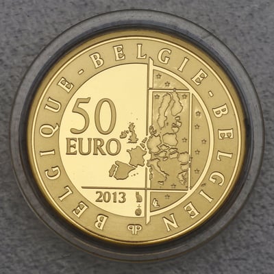 Goldmünze 50 Euro "Hugo Claus" 2013 (Belgien) - Miniaturansicht 2