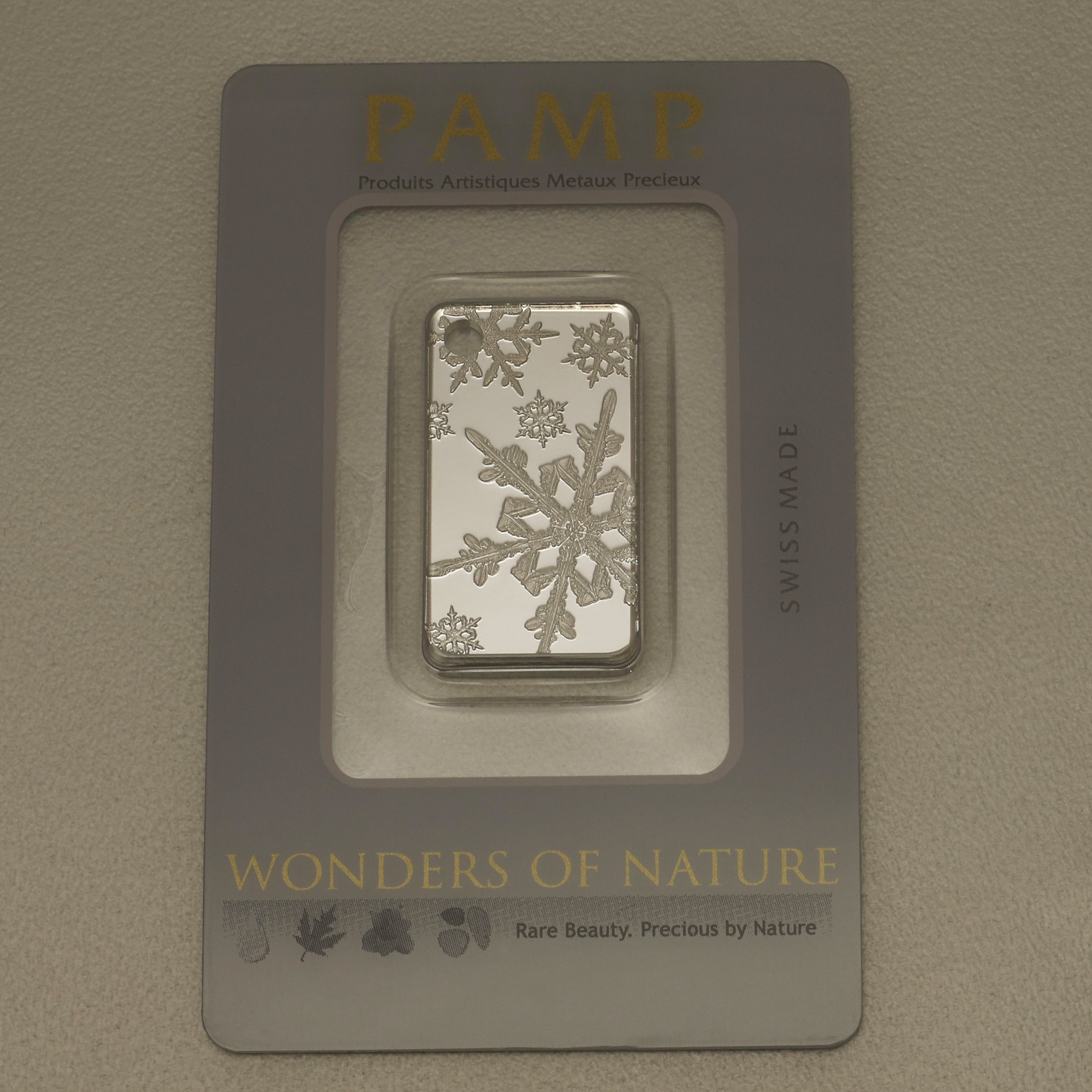 Silberbarren 10g "Silver Snow Flakes" PAMP - Hauptansicht