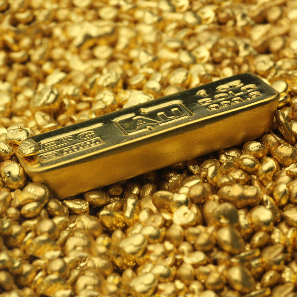 Goldbarren 1oz Au ESG (klassischer Sargbarren) - Detailansicht 3