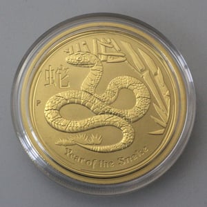 Goldmünze 1oz "Schlange" 2013 Lunar II – Year of the Snake (Australien) - Miniaturansicht 3