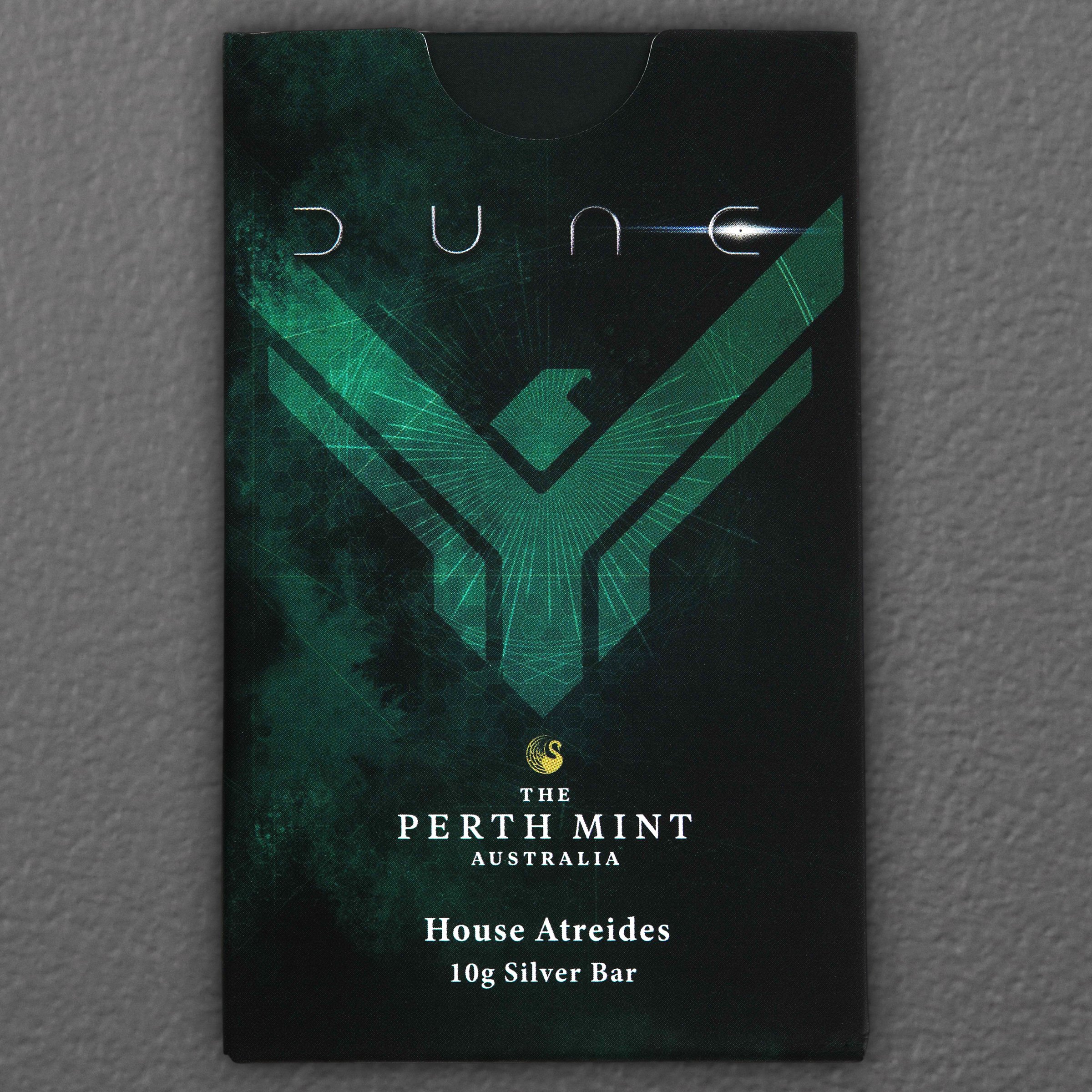 Silberbarren 10g THE PERTH MINT "Dune – House Atreides" geprägt - Detailansicht 9