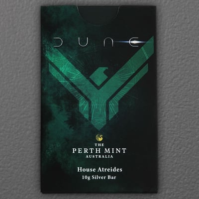 Silberbarren 10g THE PERTH MINT "Dune – House Atreides" geprägt - Miniaturansicht 10