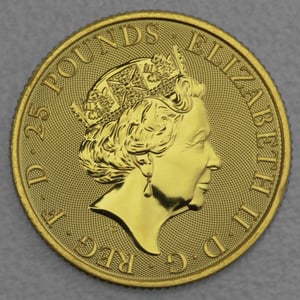 Goldmünze 1/4oz "Lion of England" 2022 Royal Tudor Beasts (Großbritannien) - Miniaturansicht 2