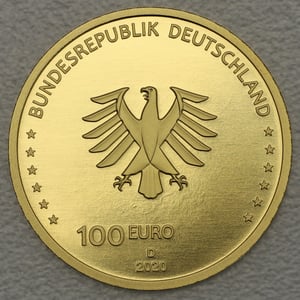 Goldmünze 100 Euro "Einigkeit" 2020 Säulen der Demokratie (Deutschland) - Miniaturansicht 2