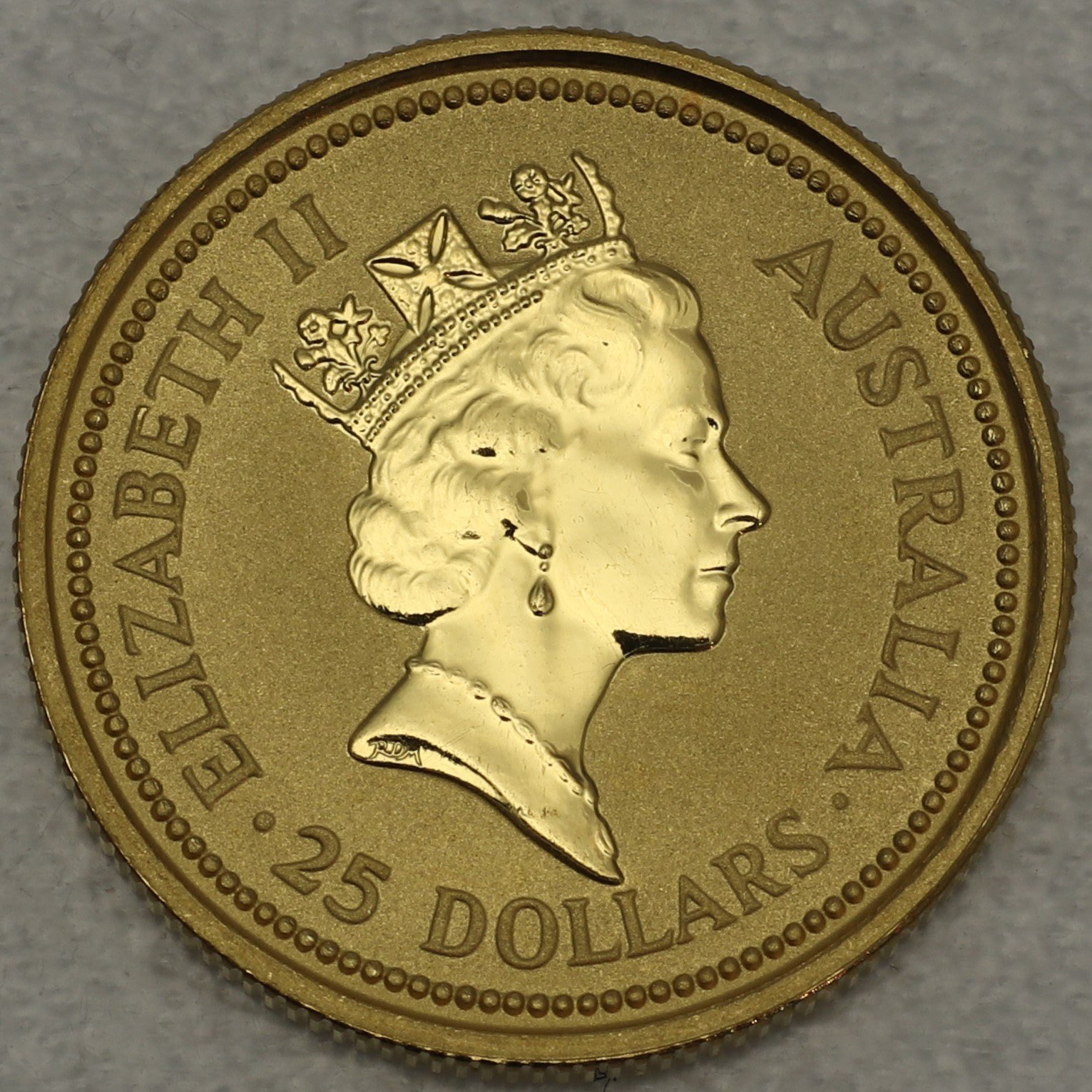 Goldmünze 1/4oz "Känguru" 1990 Australian Nugget (Australien) - Detailansicht 1