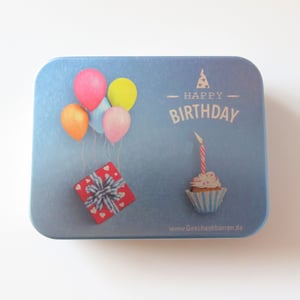 Geschenk-Box "Happy Birthday-Muffin" (eckig) image