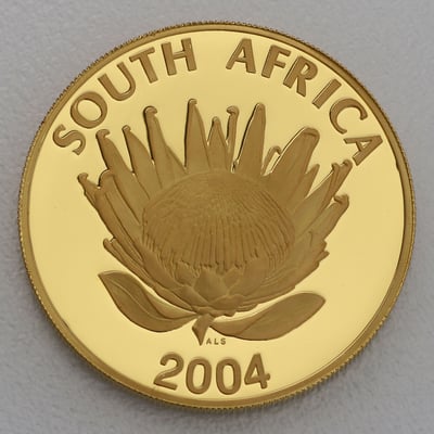 Goldmünze 1/10oz "Nelson Mandela" 2004 (PP) Protea (Südafrika) - Miniaturansicht 2