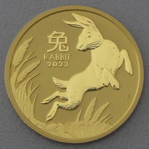 Goldmünze 1oz "Hase" 2023 Lunar III – Year of the Rabbit (Australien) - Hauptansicht