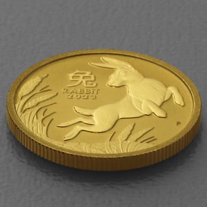 Goldmünze 1/4oz "Hase" 2023 Lunar III – Year of the Rabbit (Australien) - Miniaturansicht 3