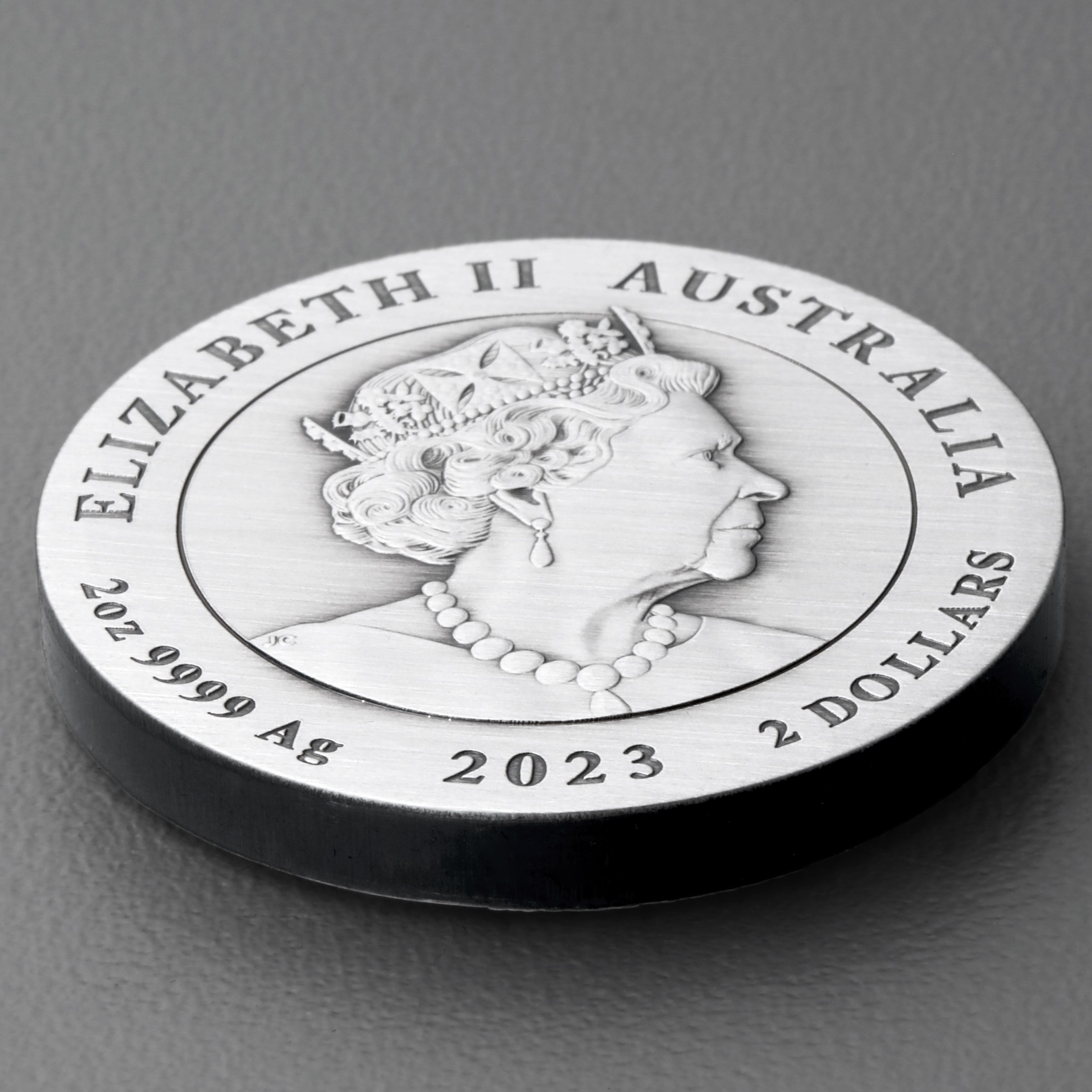 Silbermünze 2oz "Hase" 2023 (AF) Lunar III – Year of the Rabbit 19% (Australien) - Detailansicht 3