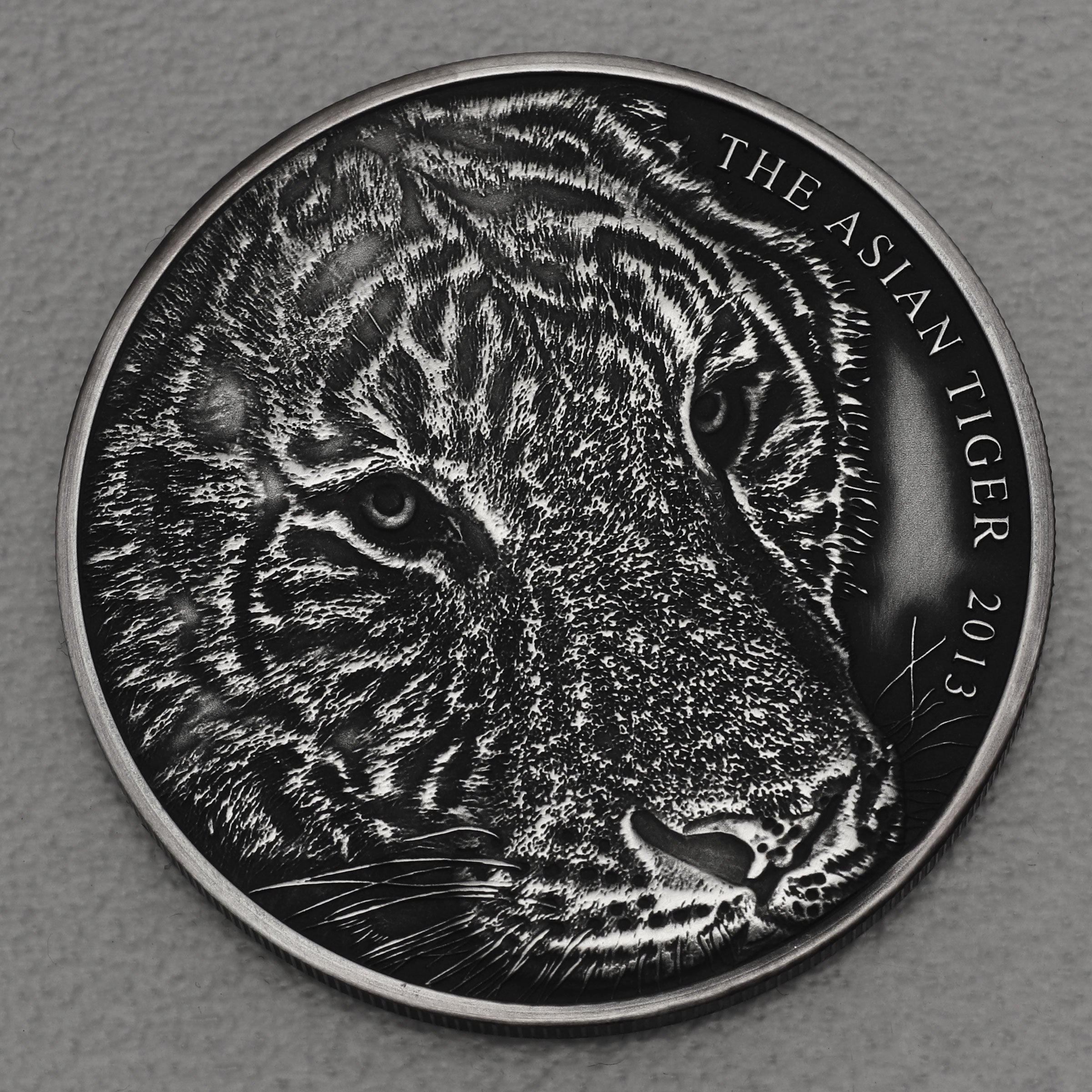 Silbermünze 1oz "AsianTiger" 2013 AF (Tokelau) - Hauptansicht
