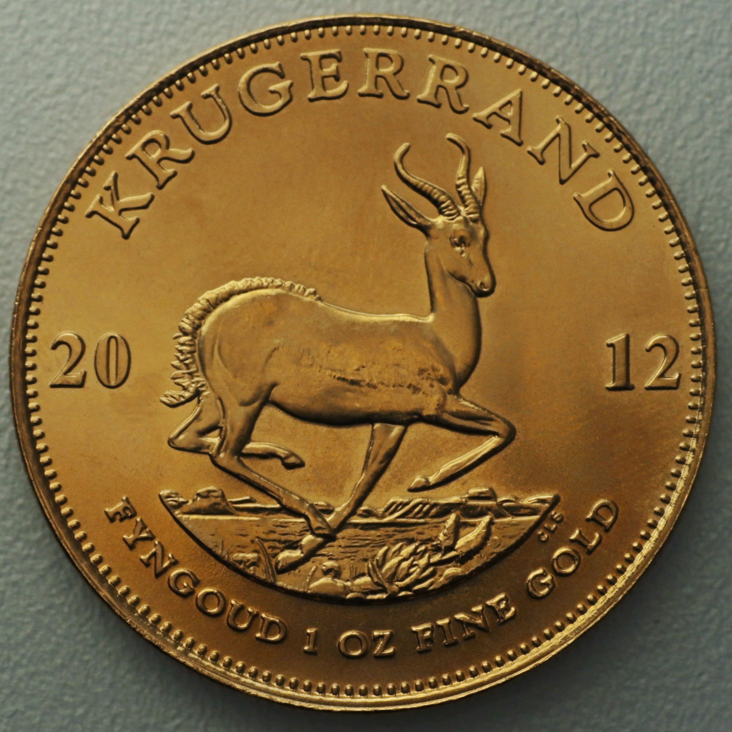 Goldmünze 1oz "Krügerrand" 2012 (Südafrika) - Hauptansicht