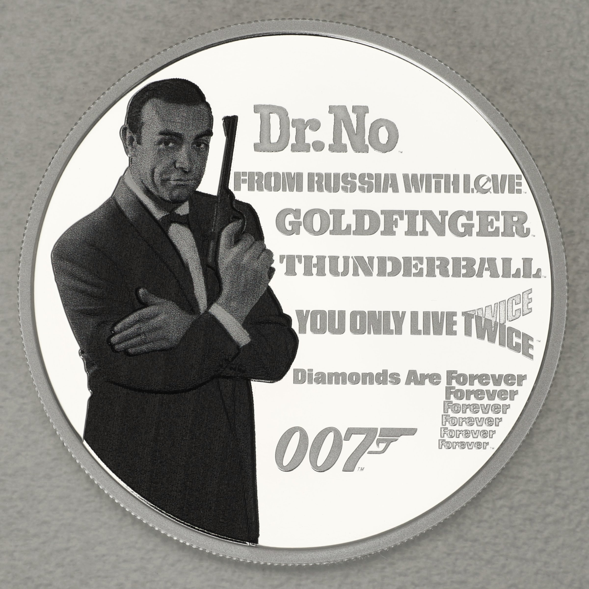 Silbermünze 1oz "Sean Connery" 2021 (PP/koloriert) James Bond Legacy (Tuvalu) - Hauptansicht