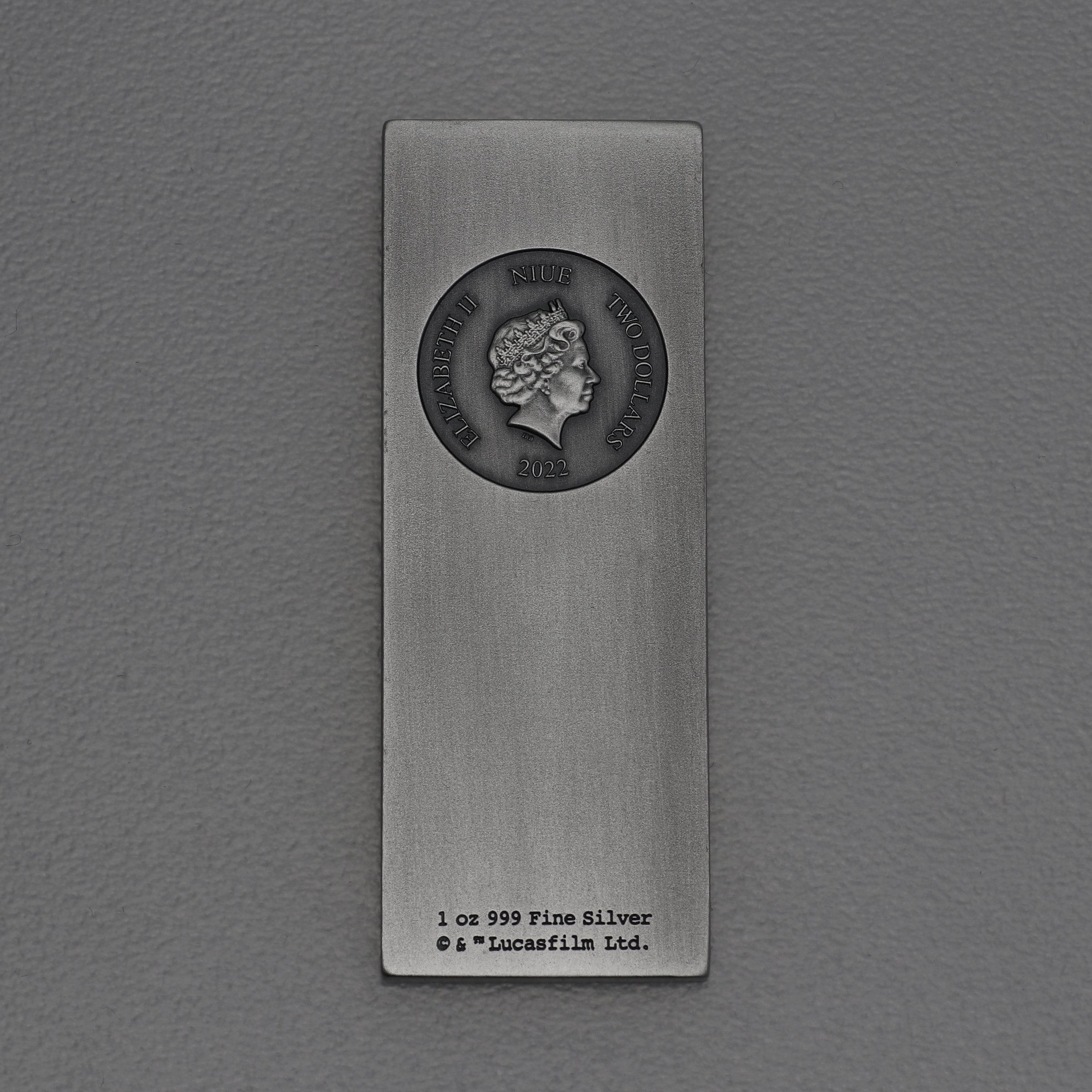 Münzbarren 1oz "Han Solo" 2022 Karbonit-Barren antikes Finish - Detailansicht 1