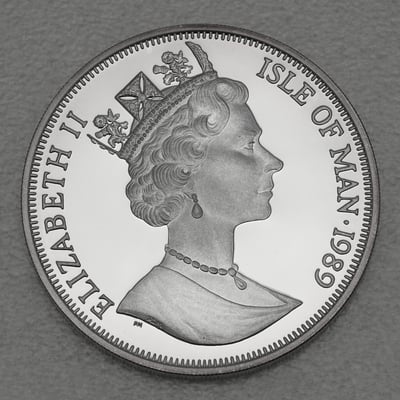 Silbermünze 1oz "Persian Cat" 1989 Cats (Isle of Man) - Miniaturansicht 2