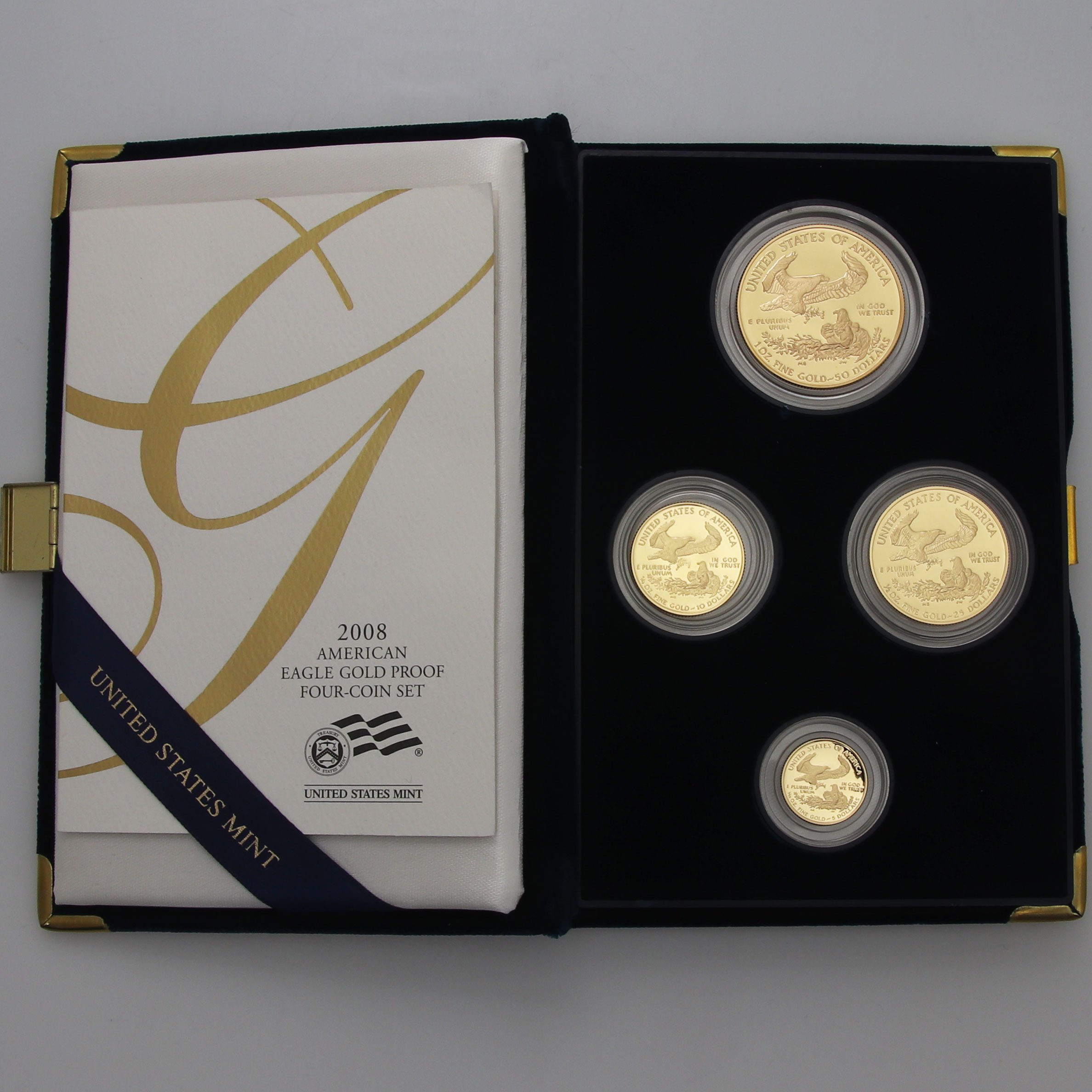 Goldmünzen "American Eagle" 2008 (PP) Set – 4-teilig (USA) - Hauptansicht