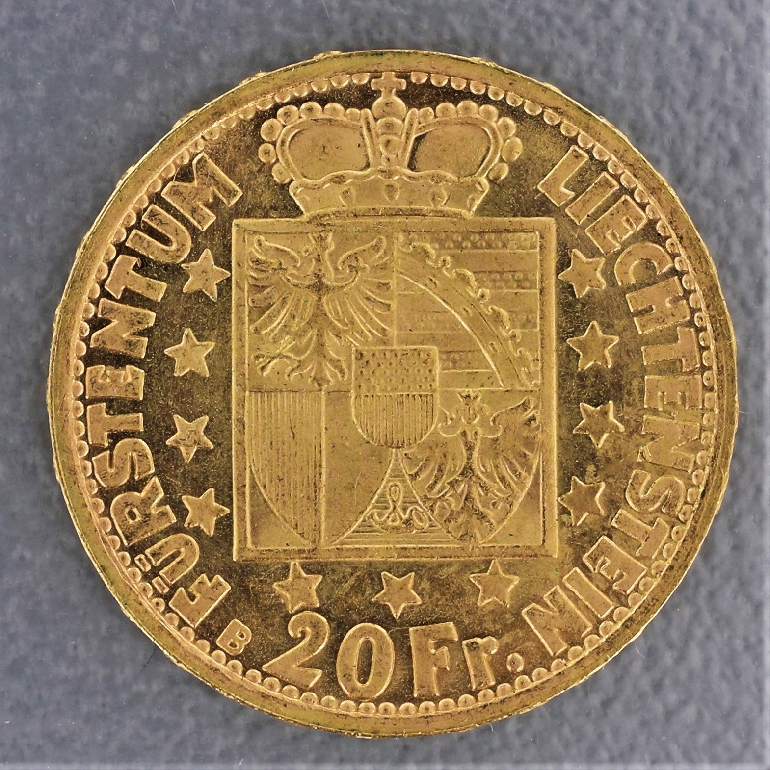 Goldmünze "20 Franken" verschiedene Jahrgänge (Liechtenstein) - Detailansicht 1