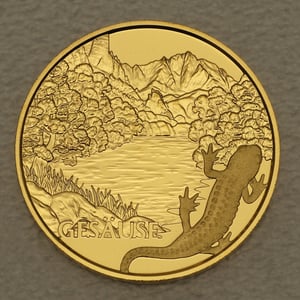 Goldmünze 50 Euro "Am wilden Wasser" 2022 Naturschatz Alpen (Österreich) - Miniaturansicht 2