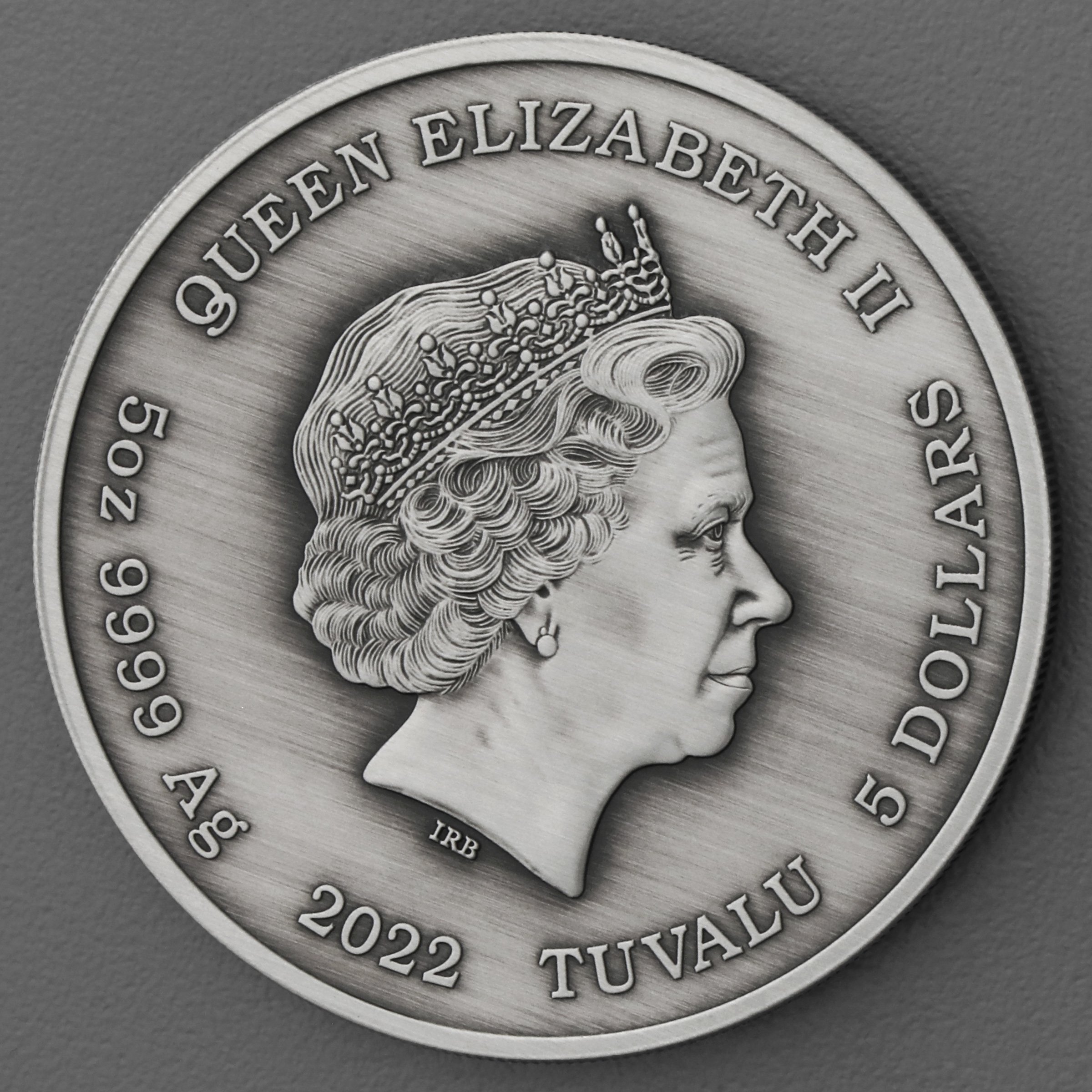 Silbermünze 5oz "Athena" 2022 (AF) Gods of Olympus (Tuvalu) - Detailansicht 1