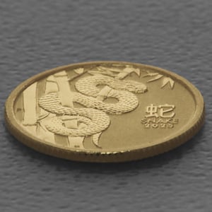 Goldmünze 1/20oz "Schlange" 2025 Lunar III – Year of the Snake (Australien) - Miniaturansicht 3