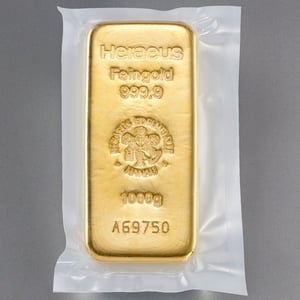 Goldbarren 1000g HERAEUS gegossen - Miniaturansicht 2
