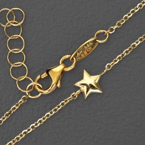 Gold-Fußkette 585er/18 cm "Stern" (14 kt) - Hauptansicht