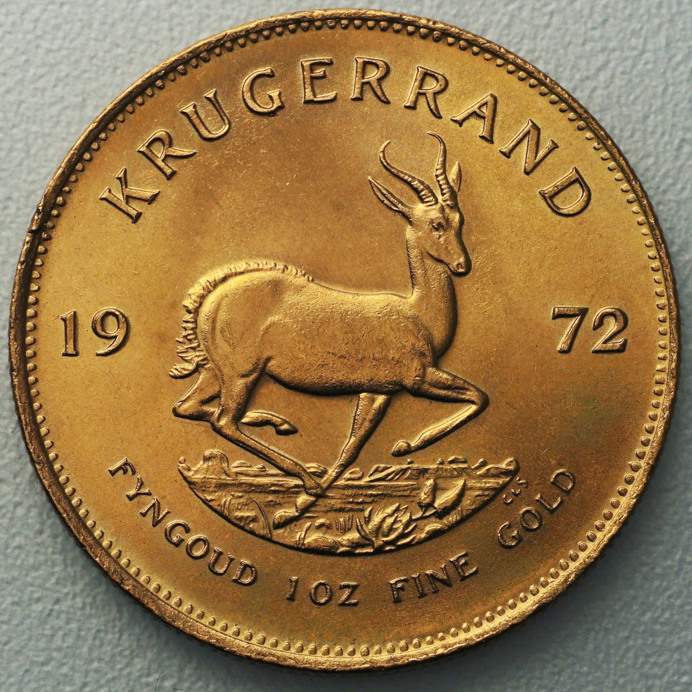 Goldmünze 1oz "Krügerrand" 1972 (Südafrika) - Hauptansicht