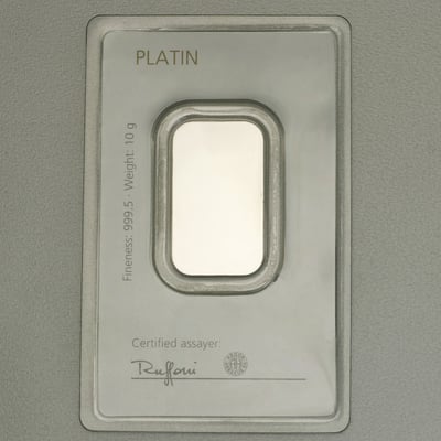 Platinbarren 10g DEGUSSA (Pt) - Miniaturansicht 2