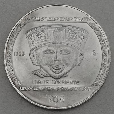 Silbermünze 1oz "Carita Sonriente" 1993 Präkolumbische Kulturen – Veracruz (Mexiko) - Miniaturansicht 1