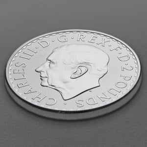 Silbermünze 1oz "Britannia" aktueller Jahrgang 19% (Großbritannien) - Miniaturansicht 4